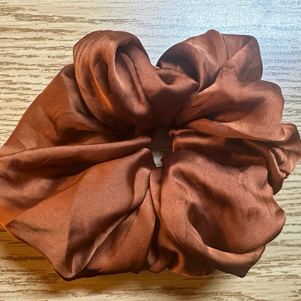 Satin massive oversized hair scrunchie